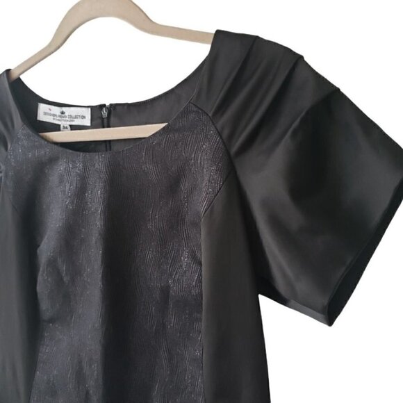 Designers Remix black party cocktail sheath dress sz 2 - Picture 2 of 10